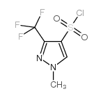 1-甲基-3-(三氟甲基)-1H-吡唑-4-磺酰氯结构式