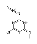 4-Azido-6-chloro-N-methyl-1,3,5-triazin-2-amine Structure