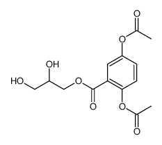 2,3-dihydroxypropyl 2,5-diacetyloxybenzoate Structure
