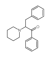 1,3-diphenyl-2-(1-piperidyl)propan-1-one结构式