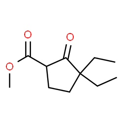 Cyclopentanecarboxylic acid, 3,3-diethyl-2-oxo-, methyl ester (9CI)结构式