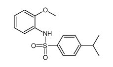 N-(2-methoxyphenyl)-4-propan-2-ylbenzenesulfonamide结构式