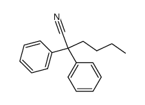 1,1-diphenyl-1-cyanopentane结构式