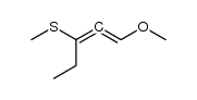 1-methoxy-3-methylsulfanyl-penta-1,2-diene结构式