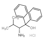 (R)-2-氨基-3-甲基-1,1-二苯基-1-丁醇盐酸盐结构式