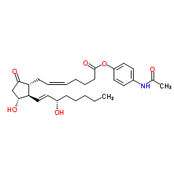 Prostaglandin E2 p-acetamidophenyl ester结构式