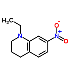 1-Ethyl-7-nitro-1,2,3,4-tetrahydroquinoline Structure