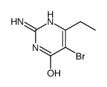 2-amino-5-bromo-6-ethyl-1H-pyrimidin-4-one结构式