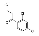 3-chloro-1-(2,4-dichlorophenyl)propan-1-one结构式