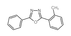2-(2-methylphenyl)-5-phenyl-1,3,4-oxadiazole结构式