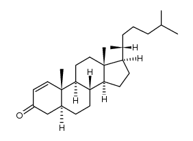 5α-cholestan-1-en-3-one Structure
