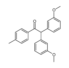 2,2-bis(3-methoxyphenyl)-1-(4-methylphenyl)ethanone结构式