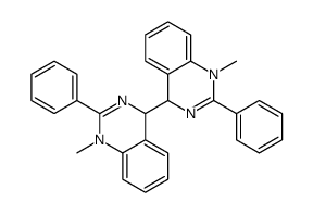 1-methyl-4-(1-methyl-2-phenyl-4H-quinazolin-4-yl)-2-phenyl-4H-quinazoline Structure