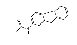 N-(9H-fluoren-2-yl)cyclobutanecarboxamide结构式