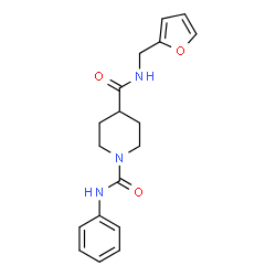 1,4-Piperidinedicarboxamide,N4-(2-furanylmethyl)-N1-phenyl-(9CI)结构式