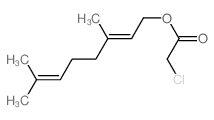 3,7-dimethylocta-2,6-dienyl 2-chloroacetate结构式