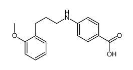 4-[3-(2-methoxyphenyl)propylamino]benzoic acid Structure