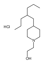 2-[4-(2-propylpentyl)piperidin-1-yl]ethanol,hydrochloride Structure