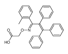 (2-Methyl-α-triphenylvinylbenzyliden)-aminooxyessigsaeure结构式