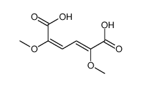 2,5-dimethoxyhexa-2,4-dienedioic acid Structure