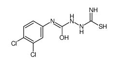 1-(carbamothioylamino)-3-(3,4-dichlorophenyl)urea结构式