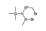 bromomethyl-[[bromo(methyl)boranyl]-trimethylsilylamino]boron Structure