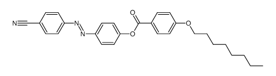 4-octyloxy-benzoyloxy-4'-cyanoazobenzene Structure