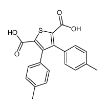 3,4-bis(4-methylphenyl)thiophene-2,5-dicarboxylic acid Structure