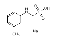 Methanesulfonic acid,1-[(3-methylphenyl)amino]-, sodium salt (1:1) Structure