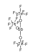 tris(pentafluoro-l6-tellanyl) stibenite结构式