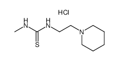N-methyl-N'-(2-piperidinoethyl) thiourea hydrochloride Structure