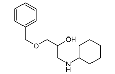 1-(cyclohexylamino)-3-phenylmethoxypropan-2-ol结构式