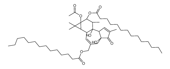 12-O-Tetradecanoylphorbol-13-acetate-20-tetradecanoate结构式