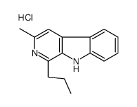 3-methyl-1-propyl-9H-pyrido[3,4-b]indole,hydrochloride结构式
