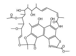 2'-carbomethoxythiazole (5,4-c)-4-deoxy-rifamycin SV结构式