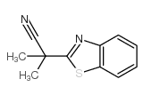2-苯并噻唑-2-基-2-甲基丙腈结构式