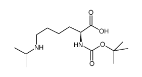 Nα-Boc-Nepsilon-异丙基-L-赖氨酸结构式