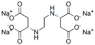 N,N'-(1,2-Ethanediyl)bisaspartic acid tetrasodium salt structure