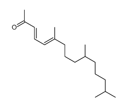 6,10,14-trimethylpentadeca-3,5-dien-2-one结构式