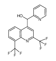 alpha-2-pyridinyl-2,8-bis(trifluoromethyl)-4-quinolinemethanol结构式