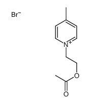 2-(4-methylpyridin-1-ium-1-yl)ethyl acetate,bromide结构式