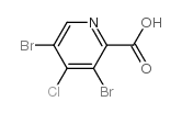 3,5-二溴-4-氯吡啶-2-羧酸结构式