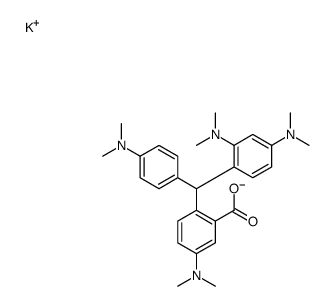 2-[[2,4-Bis(dimethylamino)phenyl][4-(dimethylamino)phenyl]methyl]-5-(dimethylamino)benzoic acid potassium salt结构式