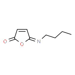 2(5H)-Furanone, 5-(butylimino)-, (5E)- (9CI)结构式