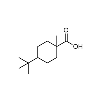4-(叔丁基)-1-甲基环己烷-1-羧酸结构式