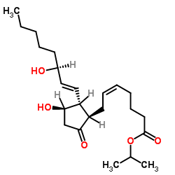 Prostaglandin E2 isopropyl ester Structure