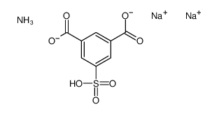 5-sulphoisophthalic acid, ammonium sodium salt Structure