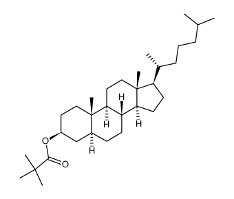 5α-cholestan-3β-yl 2,2-dimethylpropanoate Structure