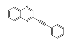 2-(2-phenylethynyl)quinoxaline结构式