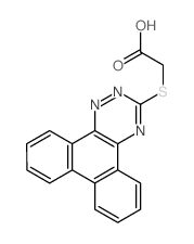 (phenanthro[9,10-e][1,2,4]triazin-3-ylthio)acetic acid Structure